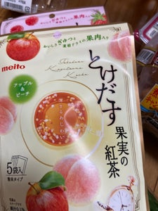 名糖　とけだす果実の紅茶　アップル＆ピーチ　５個の商品写真