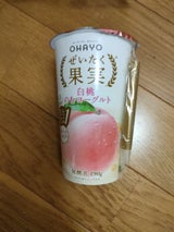 オハヨー ぜいたく果実 白桃のむヨーグルト190g