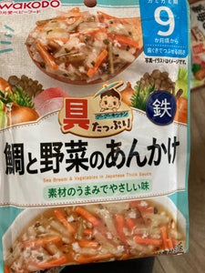 和光堂　グーグーキッチン鯛と野菜のあんかけ　８０ｇのレビュー画像