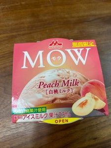 森永乳業　ＭＯＷ白桃ミルク　１４０ｍｌの商品写真