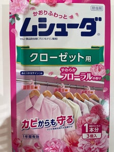 ムシューダ クローゼット用 1年Yフローラル 3個の商品写真