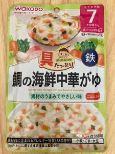 和光堂　グーグーキッチン　鯛の海鮮中華がゆ　８０ｇのレビュー画像