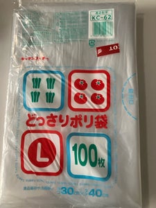 日本技研　どっさりポリ袋　Ｌ　ＫＣ−６２　１００枚の商品写真