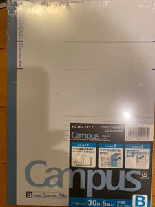 コクヨ　キャンパスノート　３Ｂ×５Ｐの商品写真