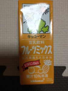 キッコーマンＳＦ　豆乳飲料フルーツミックス　２００のレビュー画像