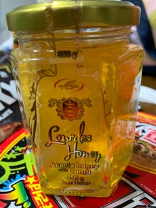 天長食品　巣入りアカシア蜂蜜　瓶　３５０ｇの商品写真