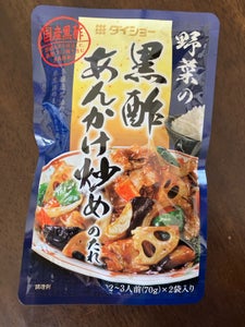 ダイショー　野菜黒酢あんかけ炒めたれＡＥ　１４０ｇの商品写真