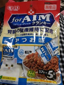 ｆｏｒＡＩＭクランキー　かつお味　１７ｇ　５袋の商品写真