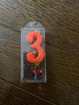 ニホンローソク ナンバーキャンドル3 1個