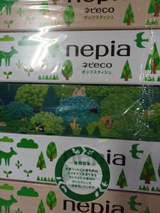 ネピア ネピeco ティシュ　４００枚（２００組）×５パックのレビュー画像