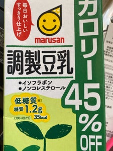 マルサンアイ　調整豆乳　カロリー４５％オフ　１Ｌのレビュー画像