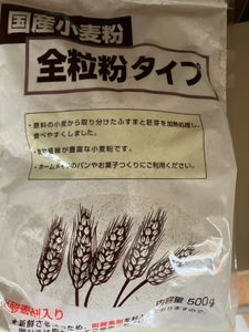 富士製粉　国産小麦粉　全粒粉タイプ　袋　５００ｇの商品写真