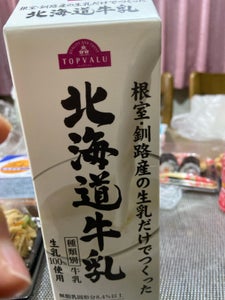 トップバリュ　北海道牛乳　１Ｌの商品写真
