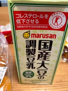 マルサン　国産大豆の調整豆乳　１０００ｍｌのレビュー画像