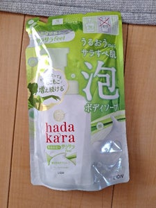 hadakara(ハダカラ) ボディソープ 泡サラサラタイプ グリーンシトラスの香り　詰替４２０ｍｌの商品写真