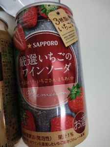 サッポロ　厳選いちごのワインソーダ　缶　３５０ｍｌの商品写真