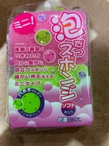 アイセン 泡だつスポンジ ミニソフト 2個組