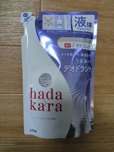 ハダカラ　薬用ボディソープハーバル詰替　３６０ｍｌの商品写真