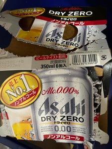 アサヒ ドライゼロ 缶 ３５０ｍｌ×６の商品写真