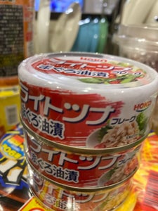 宝幸　ライトツナＦ大豆油使用タイ産３缶Ｓ　２１０ｇの商品写真