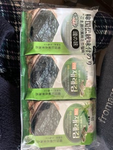 和興　ＧＯＯＤ＆ＷＥＬＬ韓国海苔８切　８枚Ｘ３Ｐのレビュー画像