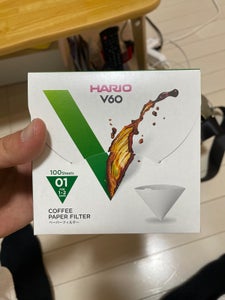 V60用ペーパーフィルター01W 箱 100枚