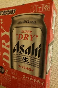 アサヒ　スーパードライ　缶　３５０ｍｌ×２４の商品写真