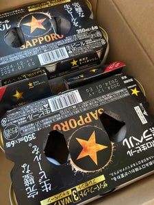 サッポロ　生ビール　黒ラベル　缶　３５０ｍｌ×６のレビュー画像