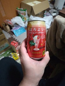 ほろよい　クリームソーダサワーいちご缶　３５０ｍｌの商品写真