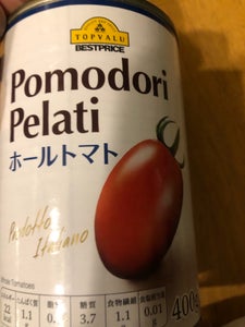 トップバリュ　ホールトマト　４００ｇの商品写真