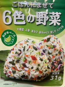 田中食品　ごはんにまぜて　６色の野菜　３１ｇの商品写真
