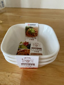 ナカヤ化学産業　レンジ角豆鉢　白のレビュー画像