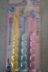 吸盤付き歯ブラシ すみっコぐらし3Pセット