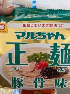 マルちゃん　マルちゃん正麺　豚骨味　５食　４４５ｇの商品写真