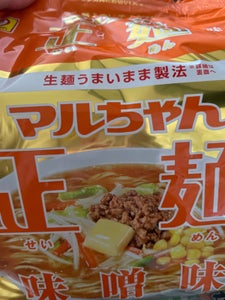 マルちゃん　マルちゃん正麺　味噌味　５食　５４０ｇの商品写真