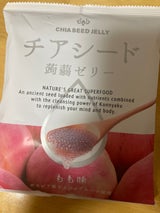 若翔 チアシード蒟蒻ゼリーもも味 10個