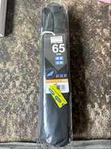 65cm 折傘 耐風 無地 黒 5038