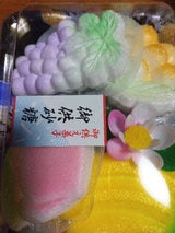 綱木 砂糖菓子果物 4個