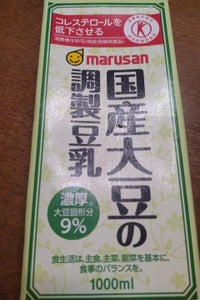 マルサン 国産大豆の調整豆乳 1000ml