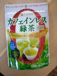 三井農林　カフェインレス緑茶煎茶　袋　４０ｇのレビュー画像