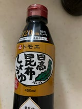トモエ 日高昆布しょうゆ ペット 450ml