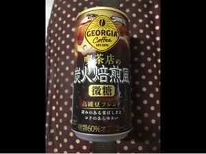 ジョージア喫茶店の炭火焙煎風微糖 185g