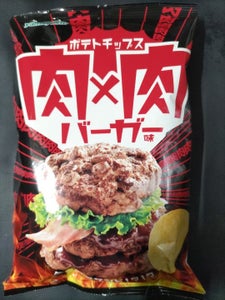 山芳製菓　ポテトチップス肉×肉バーガー味　７５ｇのレビュー画像