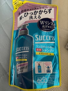 サクセス　リンスのいらない薬用シャンプーエクストラクール詰替の商品写真