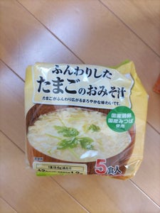 COOP ふんわりしたたまごのおみそ汁 5食