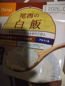 尾西 アルファ米 白飯1食分 SE 100g