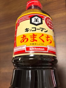 キッコーマン あまくち醤油 マンパック 1l