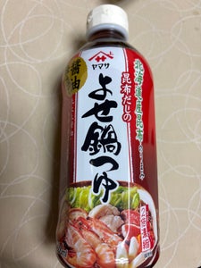 ヤマサ 昆布だしのよせ鍋つゆ醤油仕立て 500ml