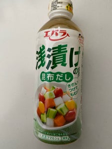 エバラ 浅漬の素 昆布だし 500ml