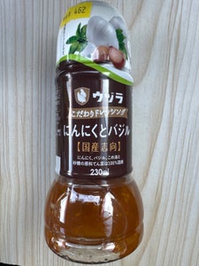 ウヅラ こだわりドレ にんにくとバジル 230ml